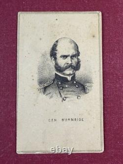 C. 1860s Prang CDV Union General Burnside Civil War Carte De Visite