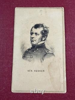C. 1860s Prang CDV Union General Hooker Civil War Carte De Visite