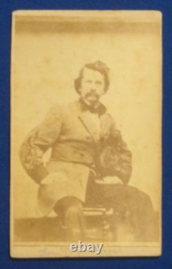 Ca. 1862 Civil War CDV Photograph of Seated CONFEDERATE GENERAL EARL VAN DORN