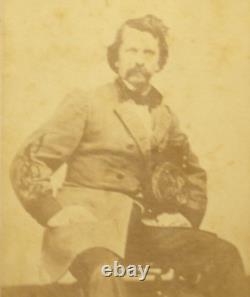 Ca. 1862 Civil War CDV Photograph of Seated CONFEDERATE GENERAL EARL VAN DORN