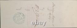 Cadwallader C. C. C. Washburn Signed Check 1878 Civil War General, General Mill