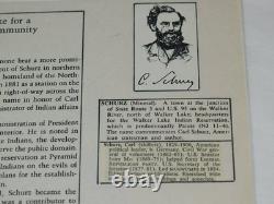 Carl Schurz Civil War General Nevada Indian Proponent AUTOGRAPH CUT OUT & BIO