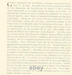 Charles W. Stevens Civil War Veteran Brig General Uniform Cabinet Card Photo