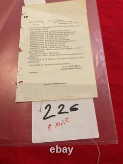 Civil War 1863 General in Chief US Grant Names his Staff Red Ink Note On Bottom