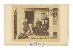 Civil War Albumen Image of Generals Burnside & Anderson Near West Point, NY