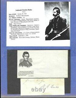 Civil War Autograph & Patriotic Cover of General Nathaniel Banks