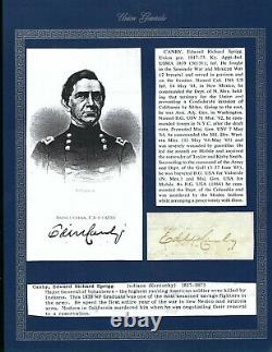 Civil War Autograph of General Edwin Canby Killed by Modoc Indians 1873
