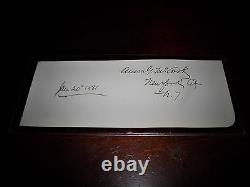 Civil War Brevet Brigadier General Anson G. McCook Signature