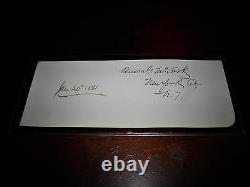 Civil War Brevet Brigadier General Anson G. McCook Signature