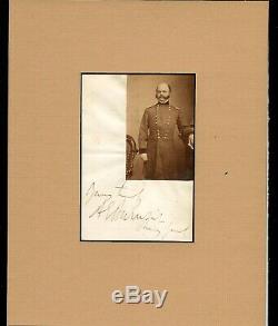 Civil War CDV/Autograph General Ambrose Burnside