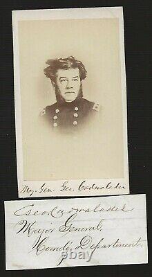Civil War CDV & Autograph General George Cadwallader