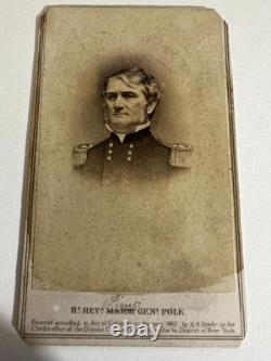 Civil War CDV Confederate General Leonidas Polk KIA