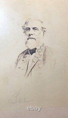 Civil War CDV Confederate General Robert E. Lee / E & HT ANTHONY