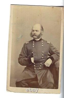 Civil War CDV General Burnside by Black Boston