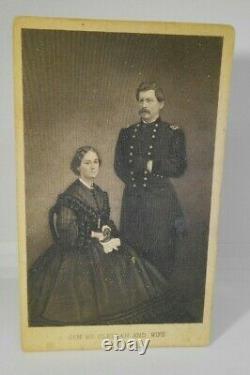 Civil War CDV General McClellan & Wife