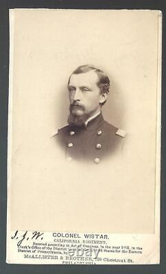 Civil War CDV Union Colonel/General Isaac Wistar