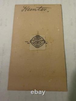 Civil War CDV Union General David Hunter Lincoln Trial etc
