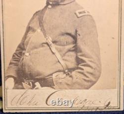 Civil War CDV Union General & Representative John Cochrane SIGNED CDV with Rank