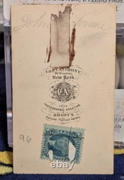 Civil War CDV Union General & Representative John Cochrane SIGNED CDV with Rank