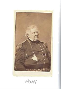 Civil War CDV Union General Winfield Scott by Fredericks