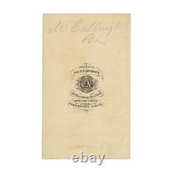 Civil War CDV of Confederate General Benjamin McCulloch, Killed at Pea Ridge