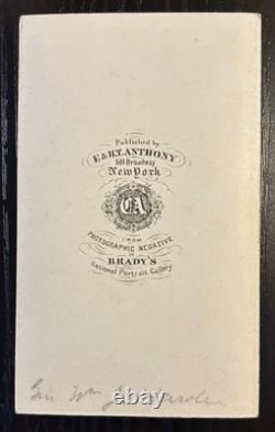 Civil War CDV of Confederate General William J. Hardee Old Reliable By Brady