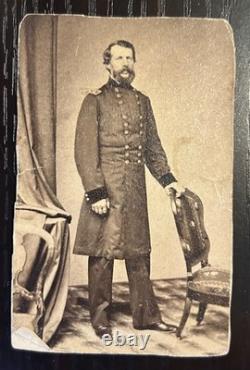 Civil War CDV of Union General Erasmus Darwin Keyes, back photographer stamp