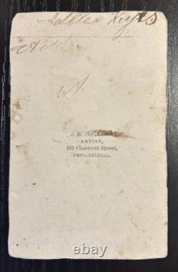 Civil War CDV of Union General Erasmus Darwin Keyes, back photographer stamp