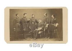 Civil War CDV of Union General Silas Casey & Staff Officers Boston Backmark