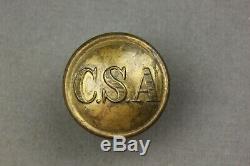 Civil War CSA General Service Button With Certificate Of Authenticity