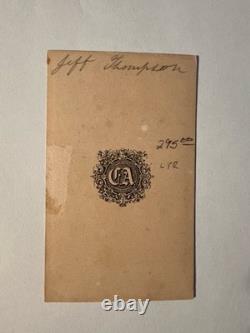 Civil War Carte De Visite CDV General Jeff Thompson