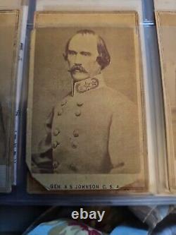 Civil War Cdv Of CSA General A S Johnson