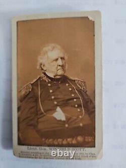 Civil War Cdv Of General Winfield Scott