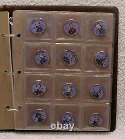 Civil War Colorized Commemorative Coin Collection Generals Blue & Gray Qty 30