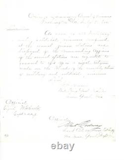 Civil War Commissary General Of Prisoners Seeks Accounting Of Those Confined