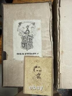 Civil War Confederate Book Owned General George Stuart Regulations Militia Photo