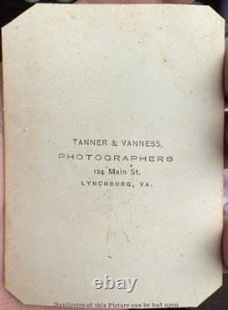 Civil War Confederate General A P Hill CDV By Tanner Vanness Lynchburg Virginia
