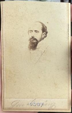 Civil War Confederate General CDV Of William W Loring By Anthony