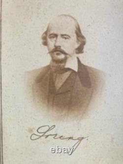 Civil War Confederate General CDV Of William W Loring By Anthony
