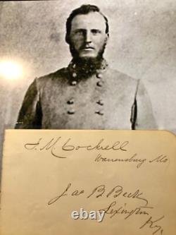 Civil War/ Confederate General Francis Cockrell Signature