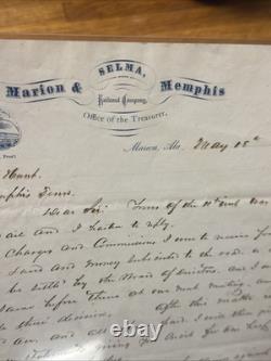 Civil War Confederate General Nathan Bedford Forrest Autograph Letter Signed ALS