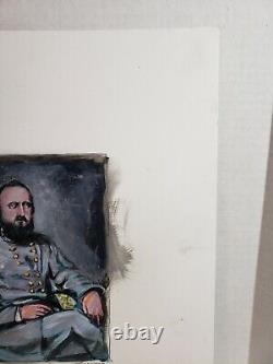 Civil War Confederate Generals Lee & Jackson Original Painting Signed J. Gampper