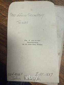 Civil War Confederate John H. Reagan Postmaster General CDV Photo Texas Senator