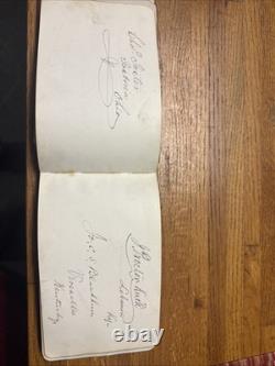 Civil War Confederate US General Politics Autograph Book 1878 Congress History