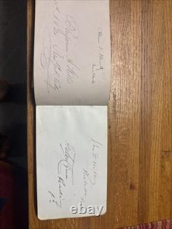 Civil War Confederate US General Politics Autograph Book 1878 Congress History