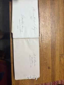 Civil War Confederate US General Politics Autograph Book 1878 Congress History