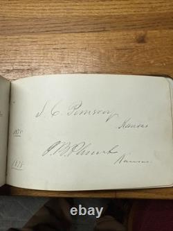 Civil War Confederate US General Politics Autograph Book 1878 Congress History