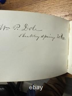 Civil War Confederate US General Politics Autograph Book 1878 Congress History