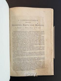 Civil War / Correspondence between Generals Early and Mahone in Regard 1st 1881