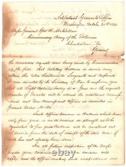 Civil War-Dated General Orders Sent to George McClellan After Battle of Antietam